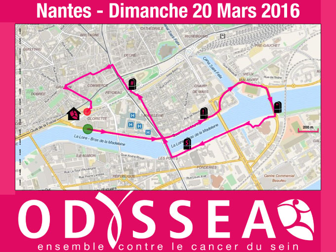 Odyssea - Nantes - Parcours